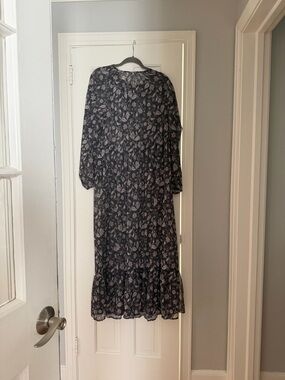 maxi dress shirt dress Button Down Shirt Maxi Dress M